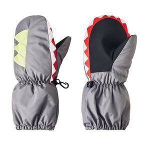 NEW Cat & Jack Baby Boys' Shark Gray Mittens 12-24M
